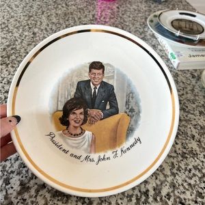 John F Kennedy plate